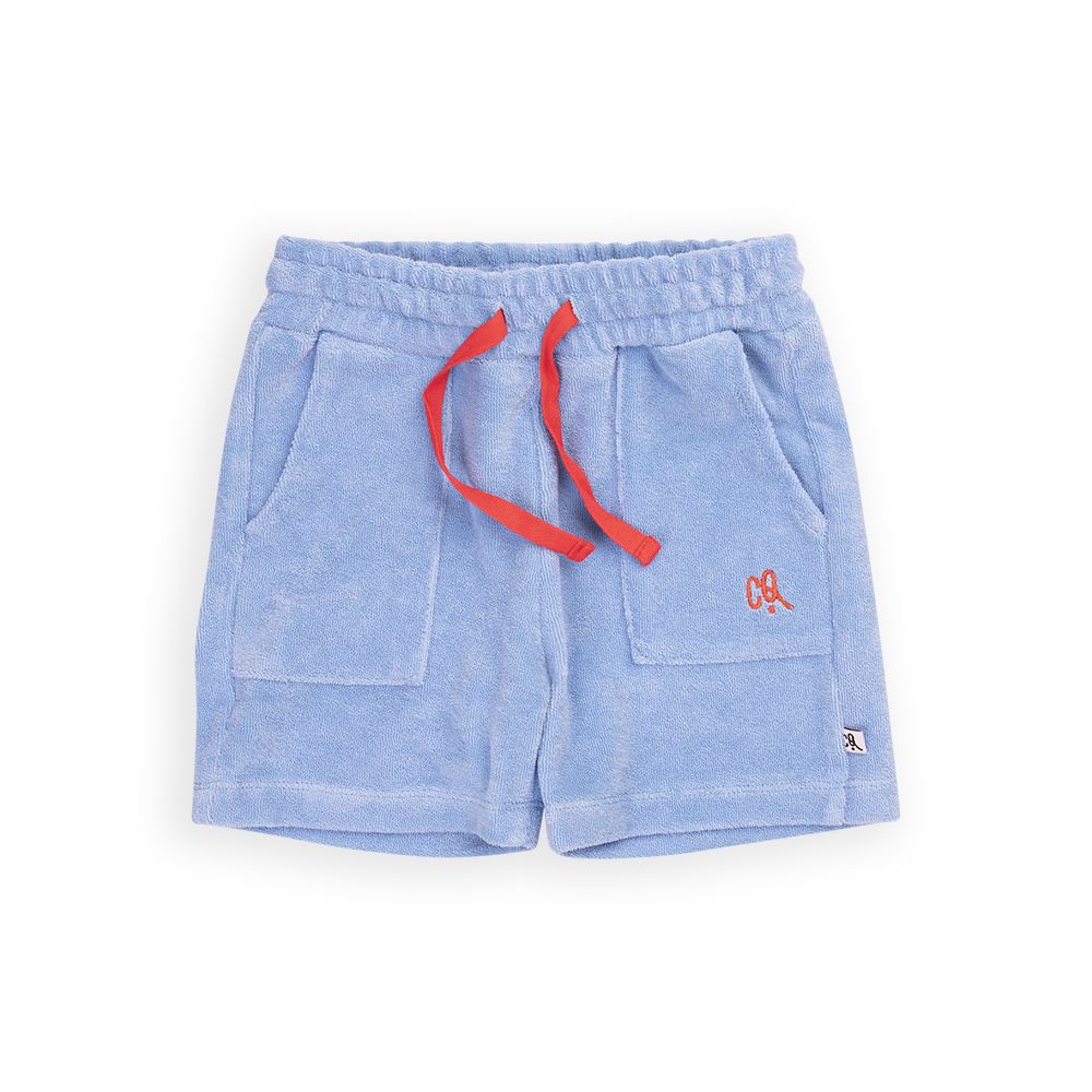 Basic Loose Fit Terry Shorts in Blue-CARLIJNQ-Modern Rascals