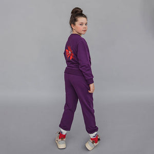 Basic Purple Joggers - 1 Left Size Fits Like 1-2 years-CARLIJNQ-Modern Rascals