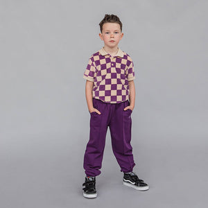 Basic Purple Joggers - 1 Left Size Fits Like 1-2 years-CARLIJNQ-Modern Rascals