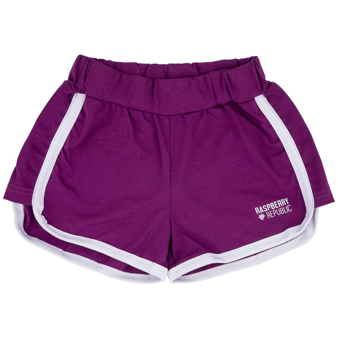 Basic Purple Retro Shorts - 1 Left Size 9-11 years-Raspberry Republic-Modern Rascals