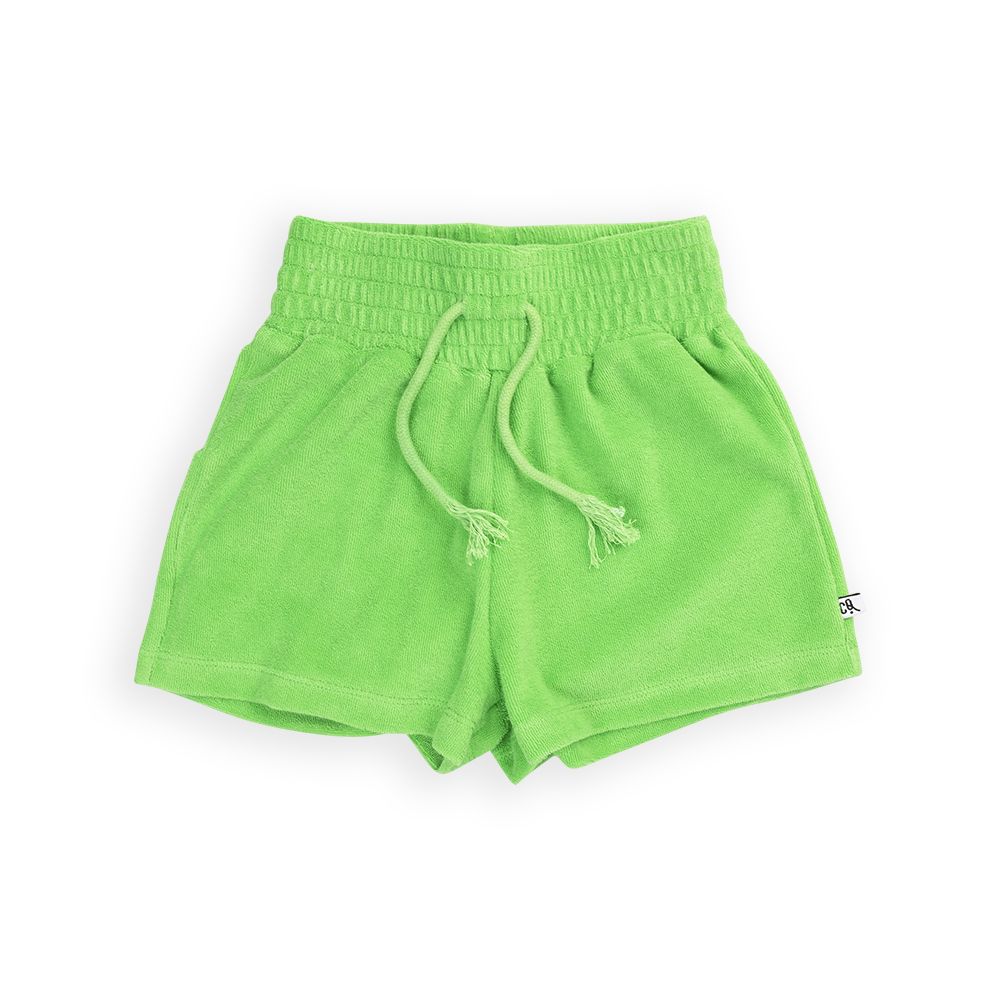 Basic Sweat Shorts in Green - 1 Left Size Fits Like 6-8 years-CARLIJNQ-Modern Rascals