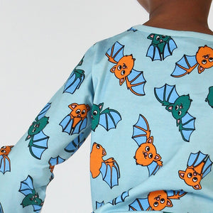 Bat Long Sleeve Shirt in Stratosphere - 1 Left Size 5-6 years-Smafolk-Modern Rascals