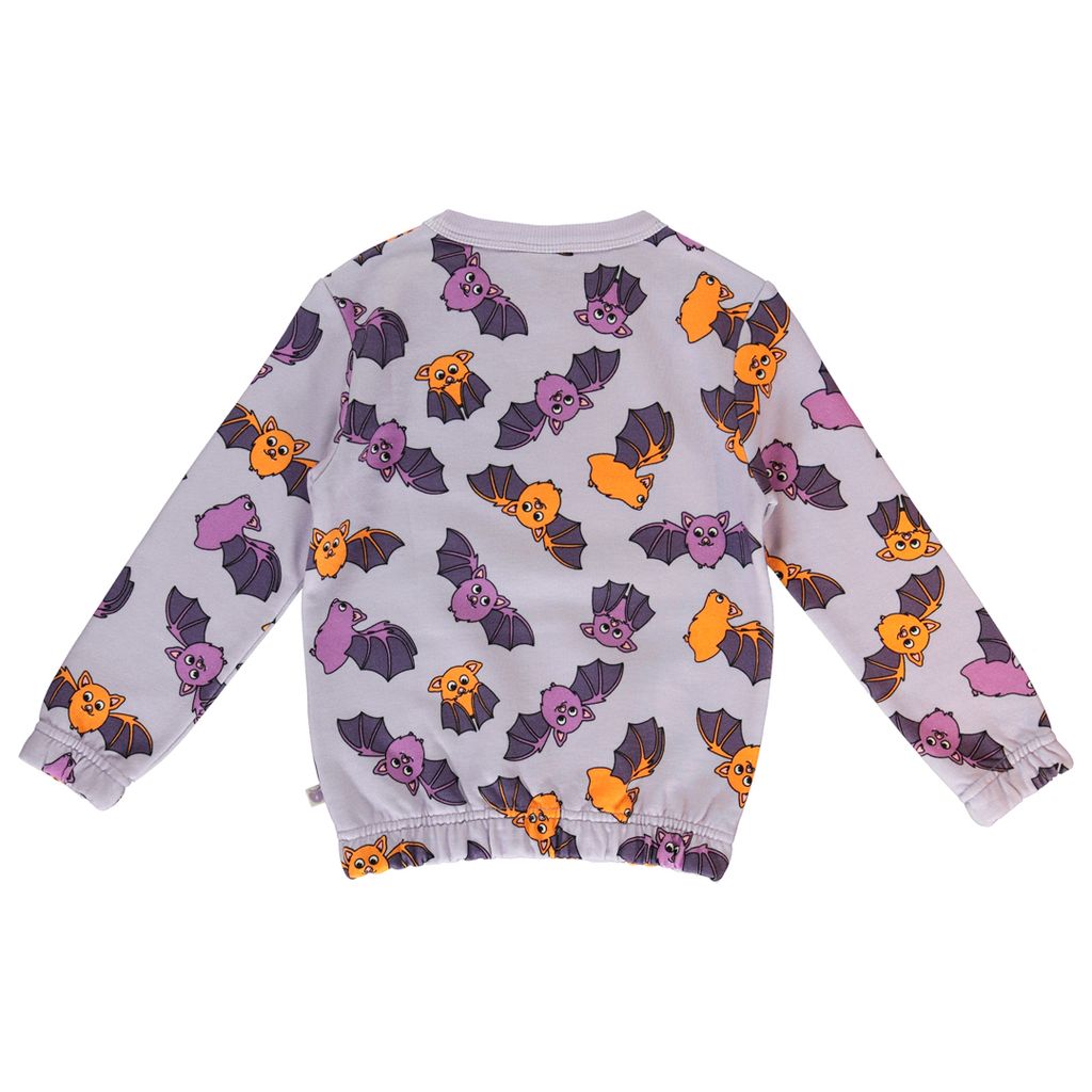 Bat Sweatshirt in Orchid Petal - 1 Left Size 3-4 years-Smafolk-Modern Rascals