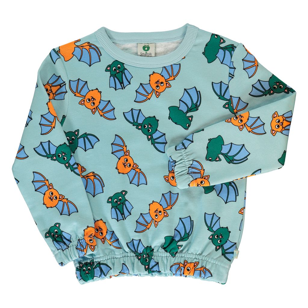 Bat Sweatshirt in Stratosphere - 1 Left Size 3-4 years-Smafolk-Modern Rascals