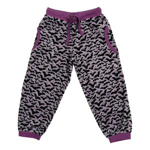 Bats Velour Pants - Amethyst - 2 Left Size 1-2 years-Duns Sweden-Modern Rascals