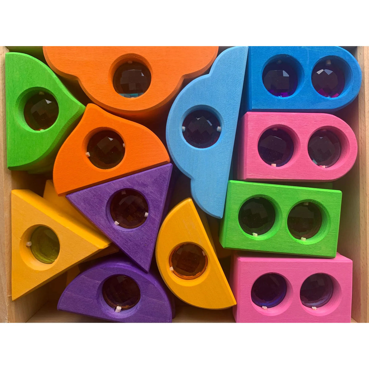 Bauspiel Coloured Fairy Windows - 36 pieces-Warehouse Find-Modern Rascals