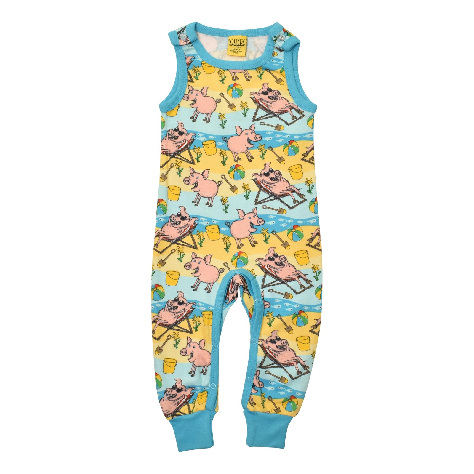 Beach Pig Dungarees - 1 Left Size 4-6 months-Duns Sweden-Modern Rascals