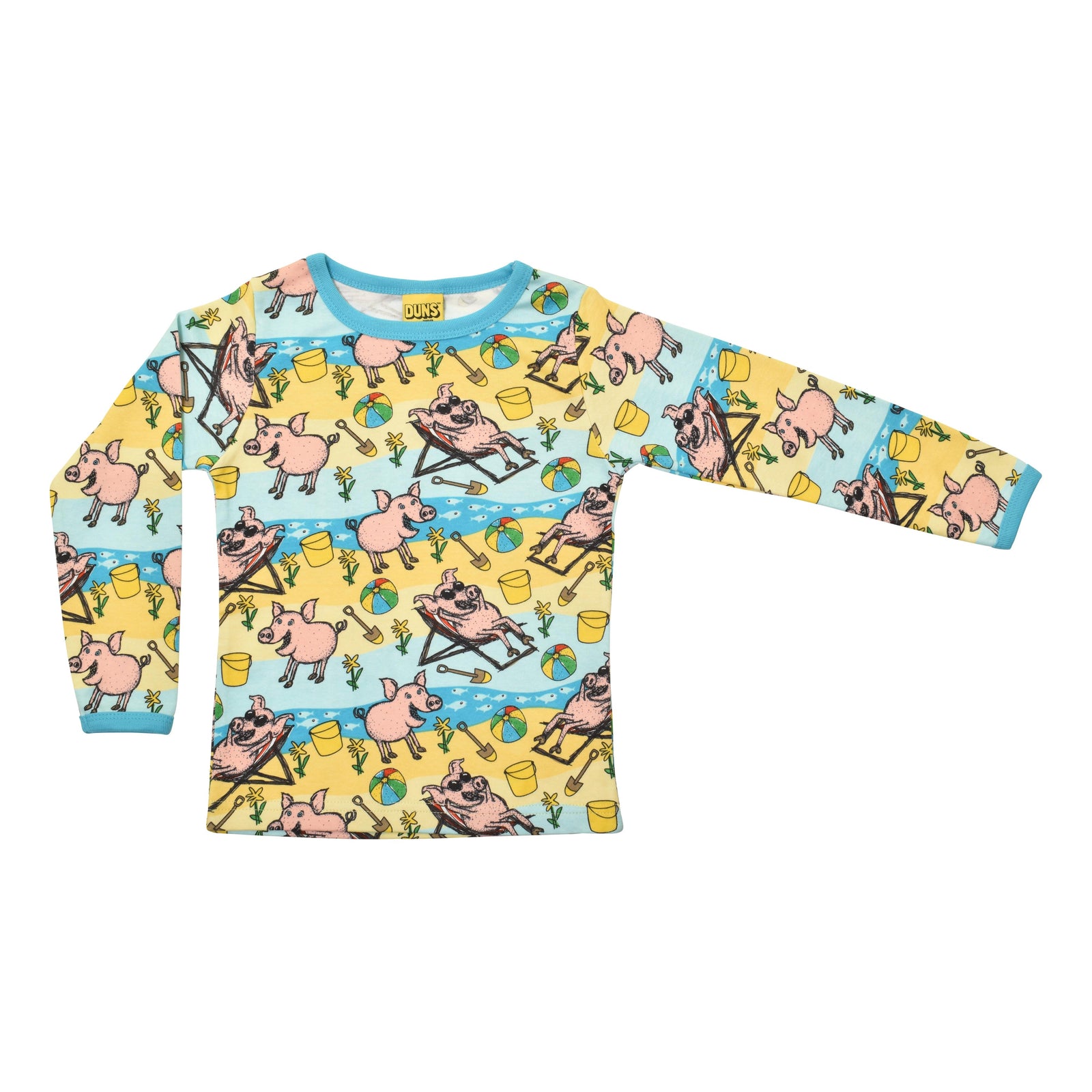 Beach Pig Long Sleeve Shirt - 2 Left Size 5-6 & 6-7 years-Duns Sweden-Modern Rascals