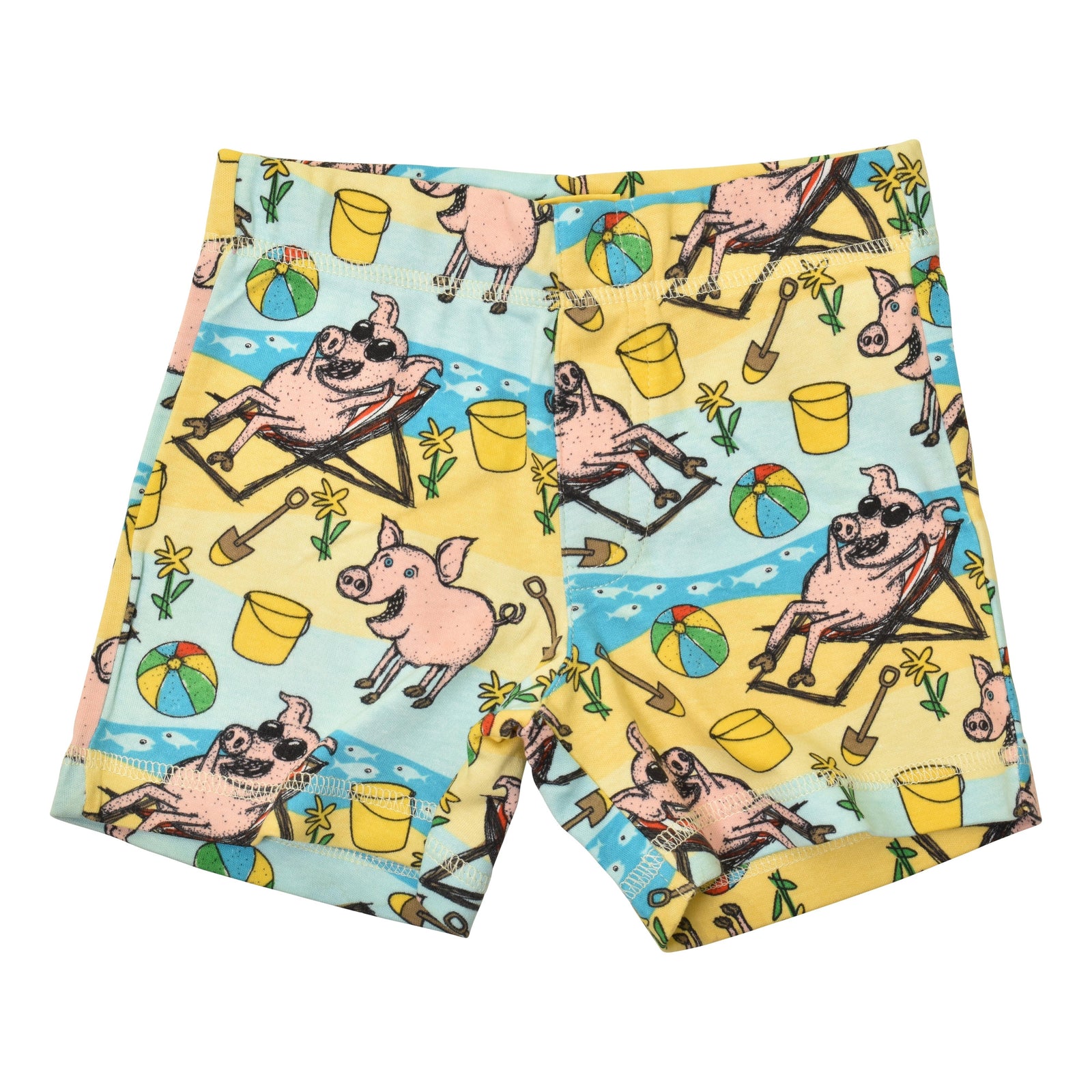 Beach Pig Shorts - 1 Left Size 8-10 years-Duns Sweden-Modern Rascals