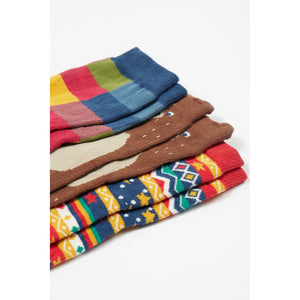 Bear Rock My Socks -3 Pack-Frugi-Modern Rascals