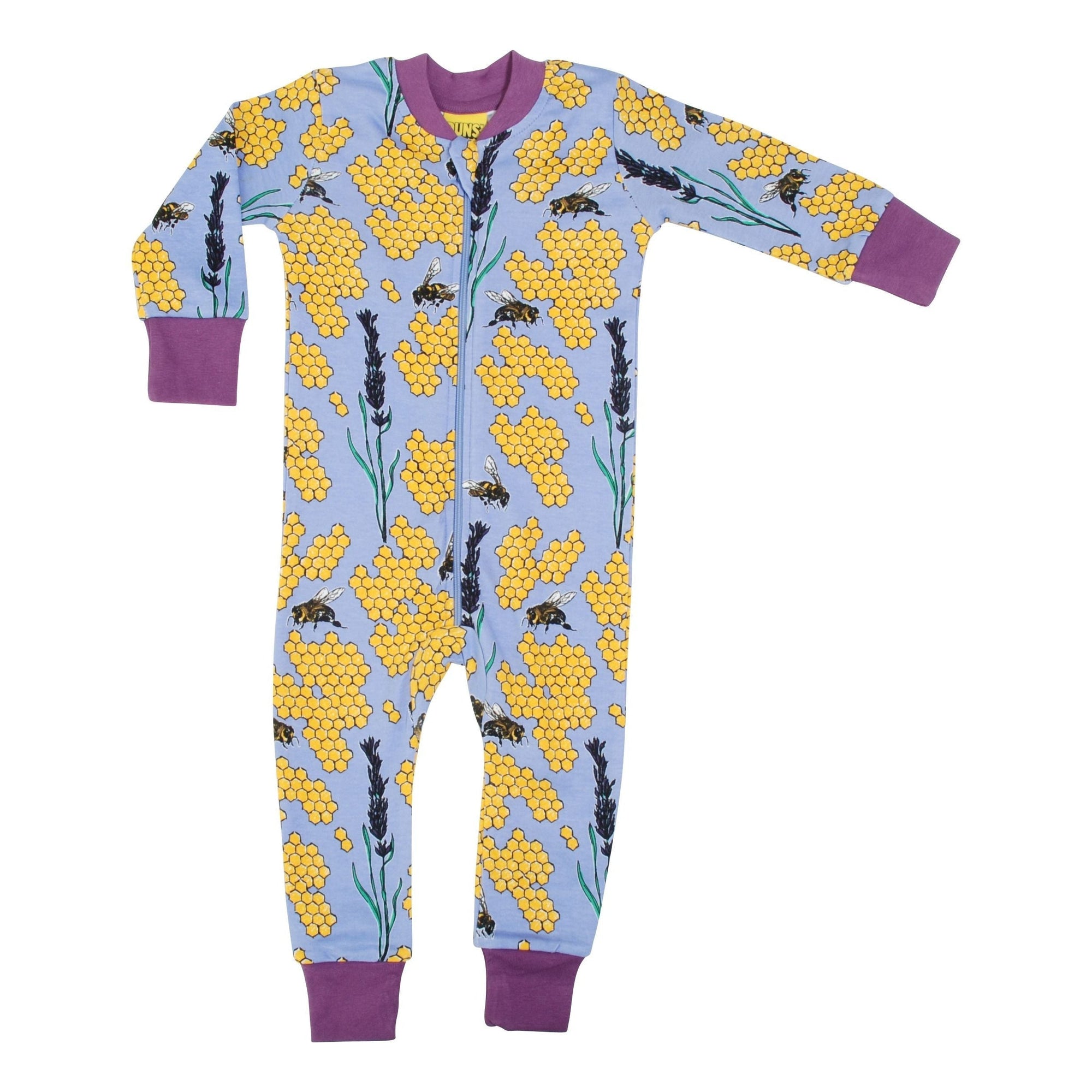 Bee - Grape Zippersuit - 1 Left Size 12-13 years-Duns Sweden-Modern Rascals