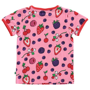 Berries Short Sleeve Shirt in Sea Pink-Smafolk-Modern Rascals