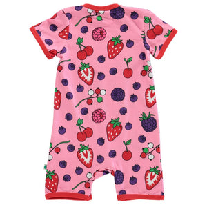 Berries Short Sleeve Suit - Sea Pink-Smafolk-Modern Rascals