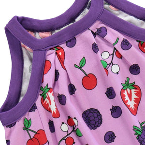 Berries Sleeveless Dress in Violet Tulle - 2 Left Size 3-4 & 9-10 years-Smafolk-Modern Rascals