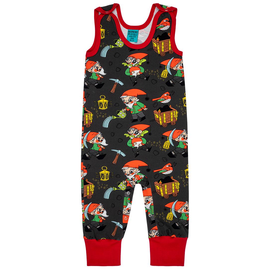 Best Gnomies Dungarees - 1 Left Size 6-9 months-Raspberry Republic-Modern Rascals