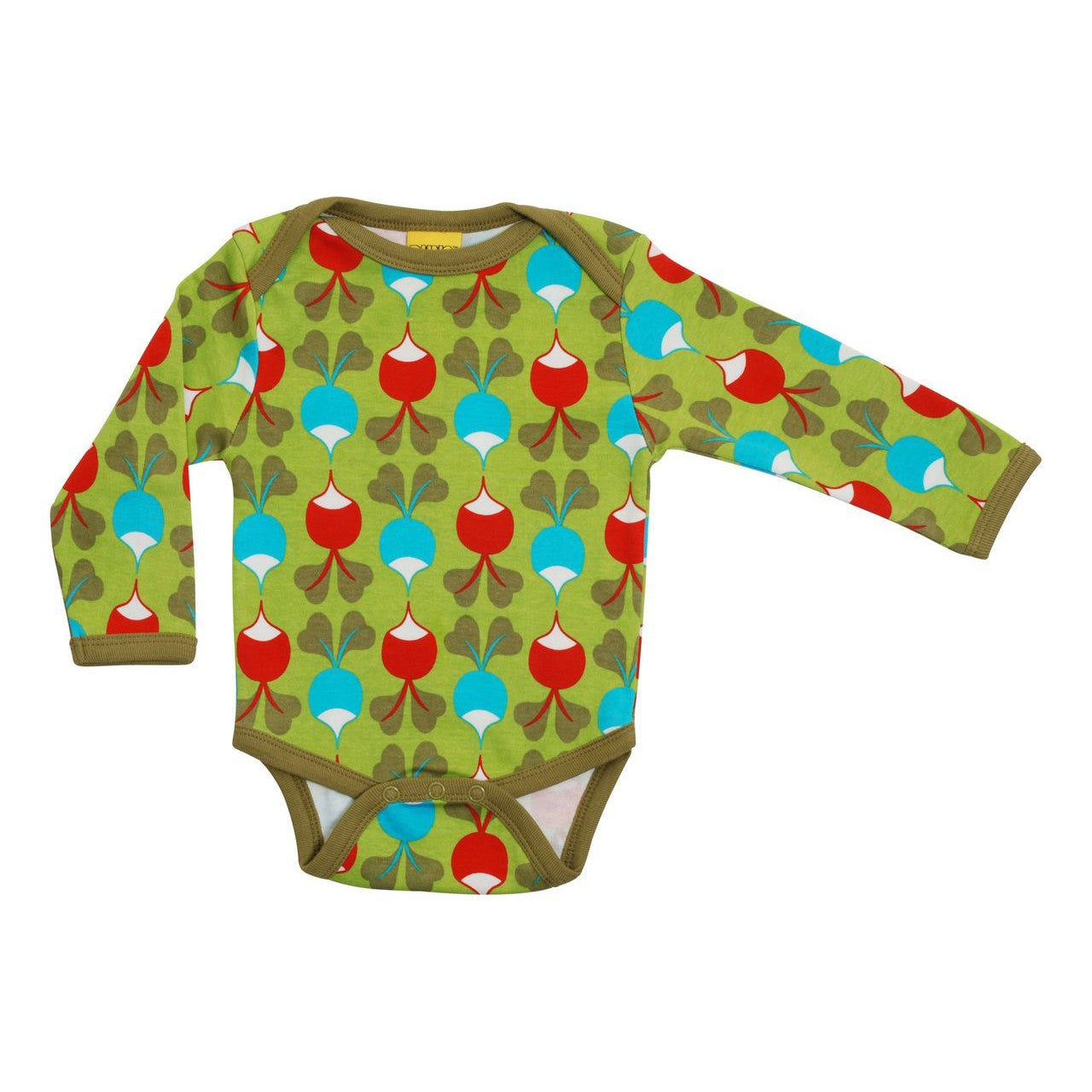 Big Radish - Green Long Sleeve Onesie - 2 Left Size 6-9 & 12-18 months-Duns Sweden-Modern Rascals