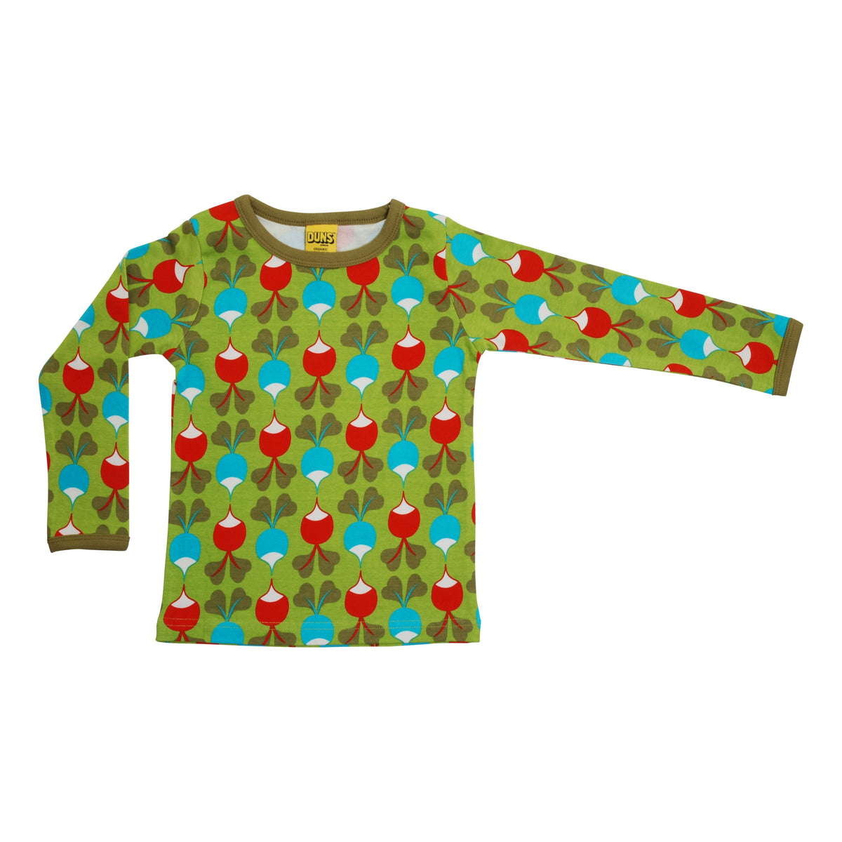 Big Radish - Green Long Sleeve Shirt - 1 Left Size 10-11 years-Duns Sweden-Modern Rascals