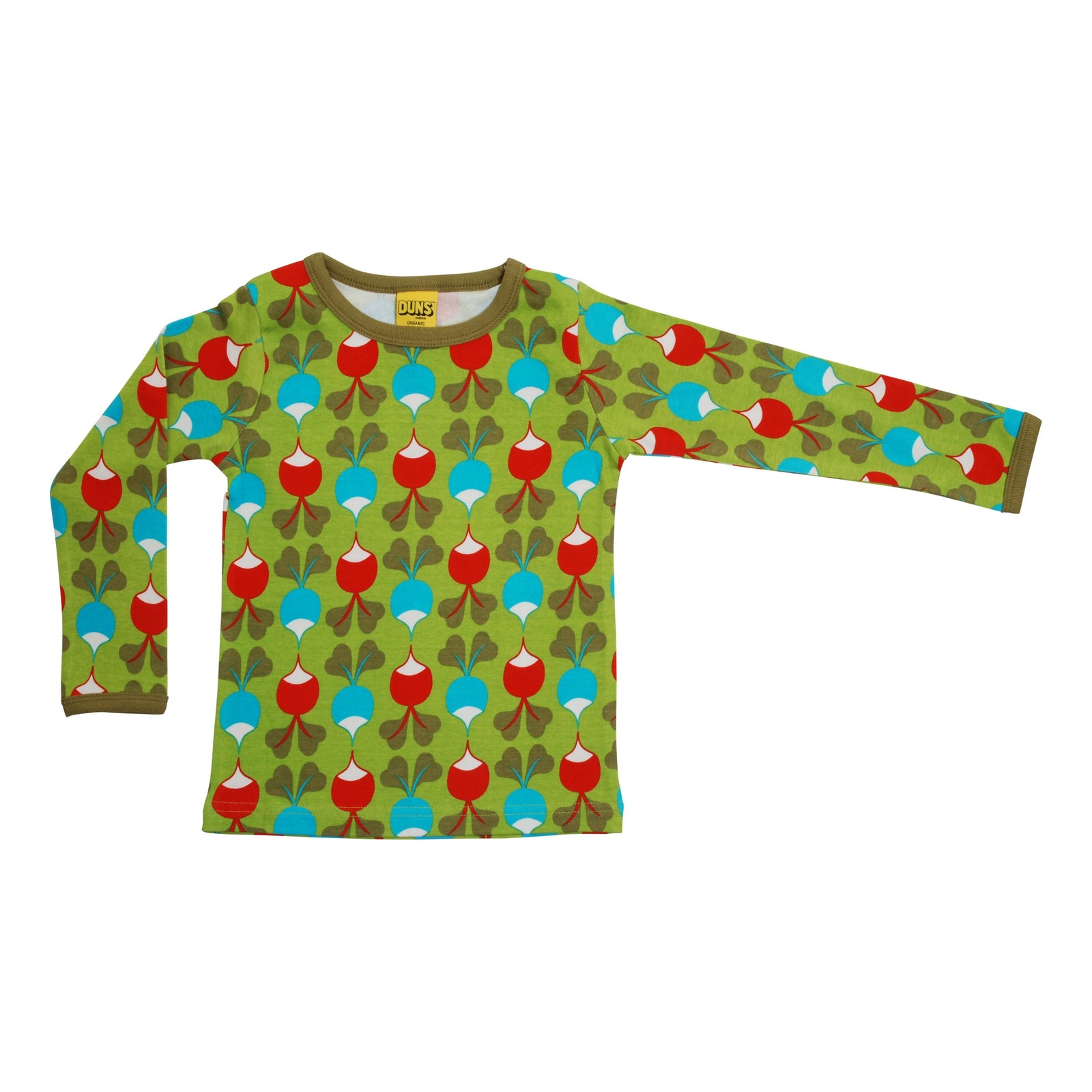 Big Radish - Green Long Sleeve Shirt - 1 Left Size 10-11 years-Duns Sweden-Modern Rascals
