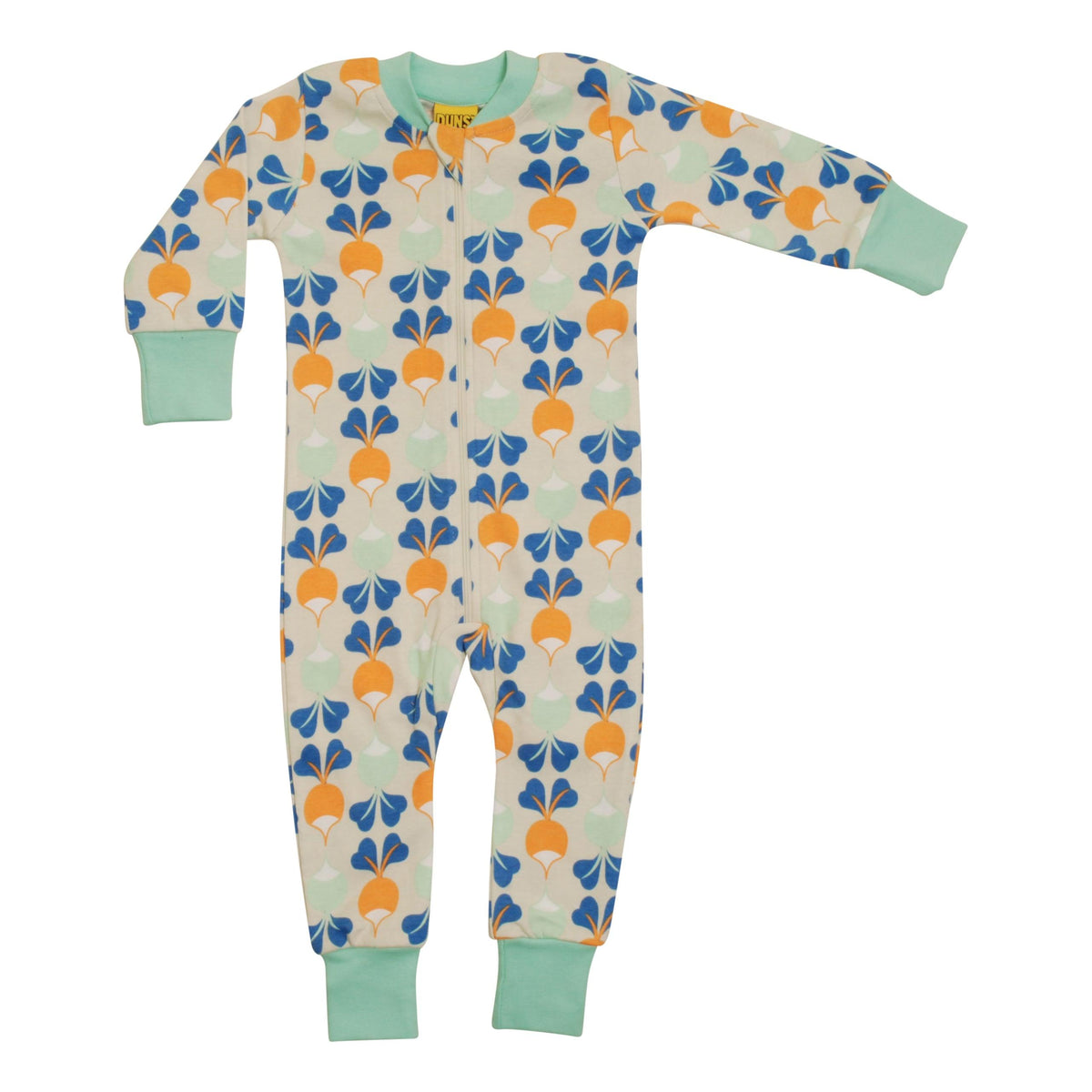 Big Radish - Green Zippersuit - 1 Left Size 3-6 months-Duns Sweden-Modern Rascals