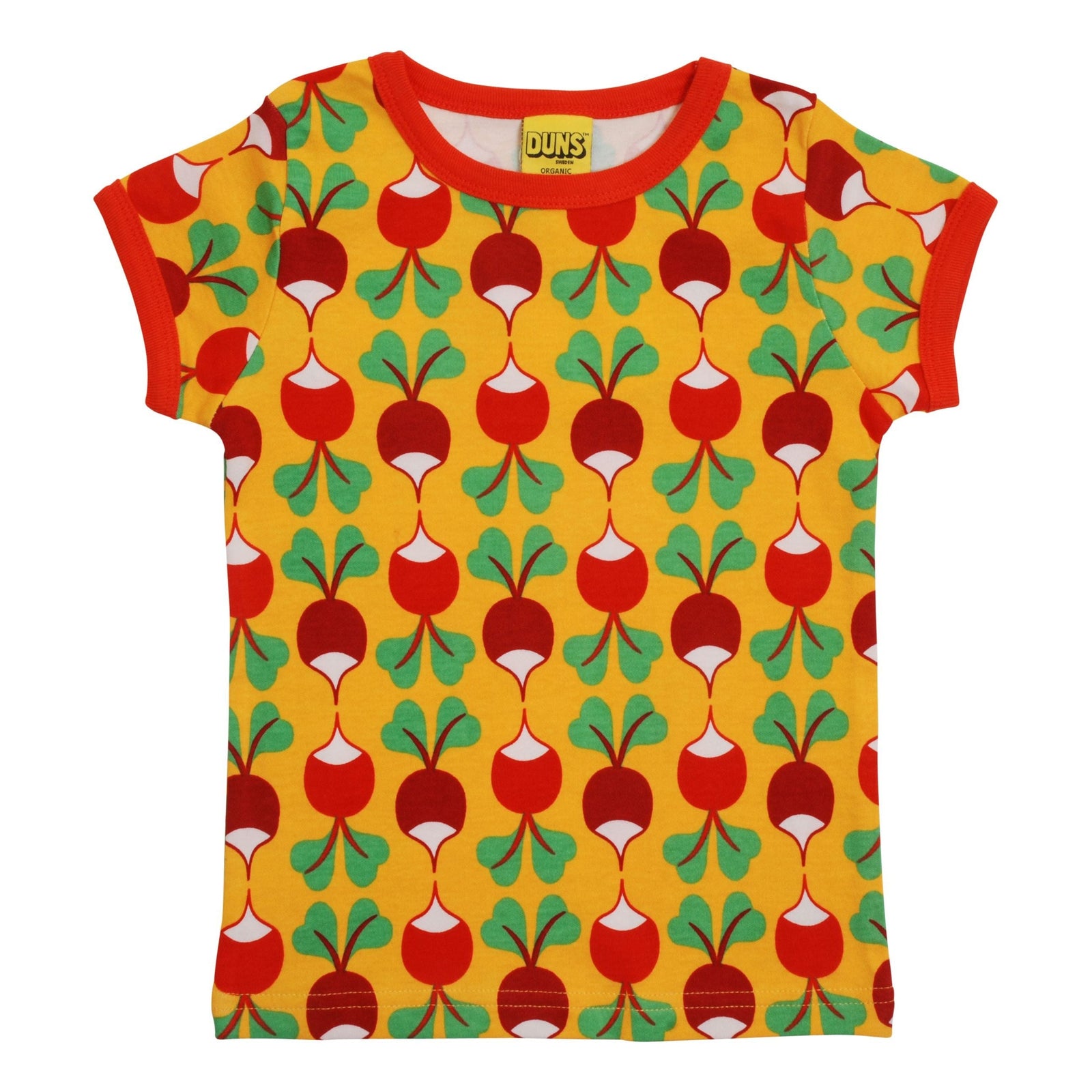Big Radish - Light Orange Short Sleeve Shirt - 2 Left Size 10-11 years-Duns Sweden-Modern Rascals