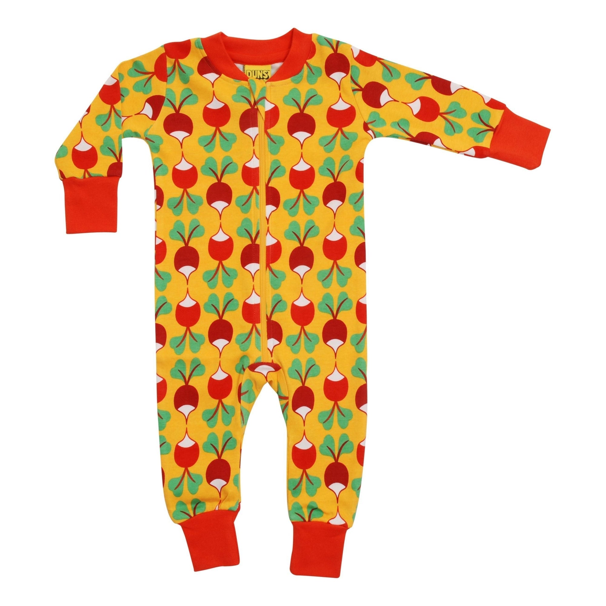 Big Radish - Light Orange Zippersuit - 1 Left Size 3-6 months-Duns Sweden-Modern Rascals