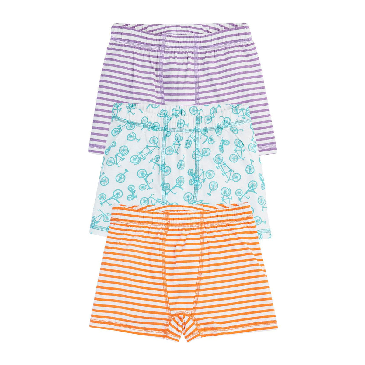 Bike Multipack Sean Printed Boxer Shorts, 3-pack-Frugi-Modern Rascals