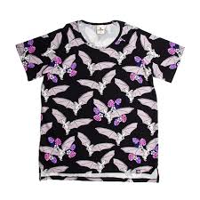 Black Bats - All Over Print Short Sleeve Shirt - 2 Left Size 2-4 years-Mullido-Modern Rascals