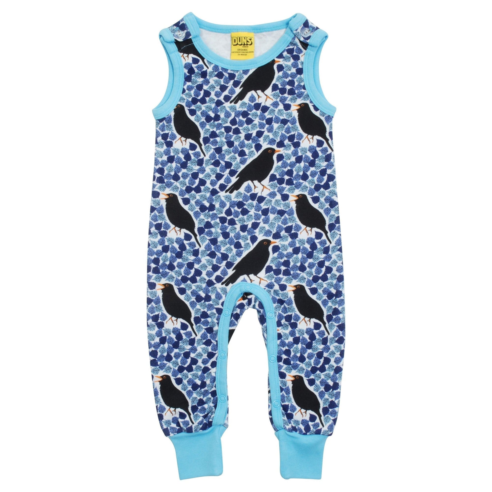 Black Bird - Blue Dungarees - 1 Left Size 2-4 months-Duns Sweden-Modern Rascals