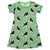 Black Bird - Green Short Sleeve Dress - 2 Left Size 2-3 & 12-13 years-Duns Sweden-Modern Rascals