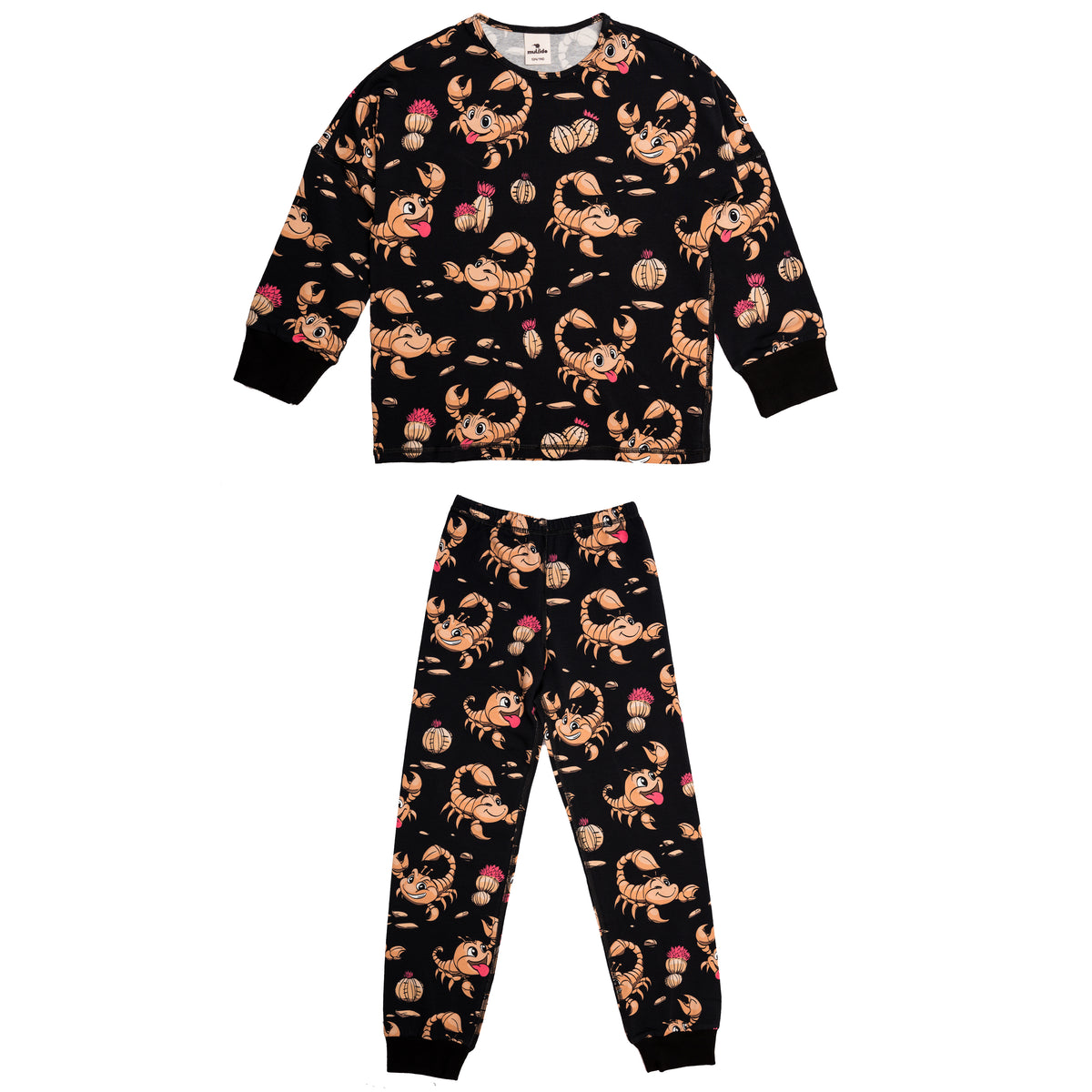 Black Scorpions Pyjamas - 1 Left Size 6-8 years-Mullido-Modern Rascals