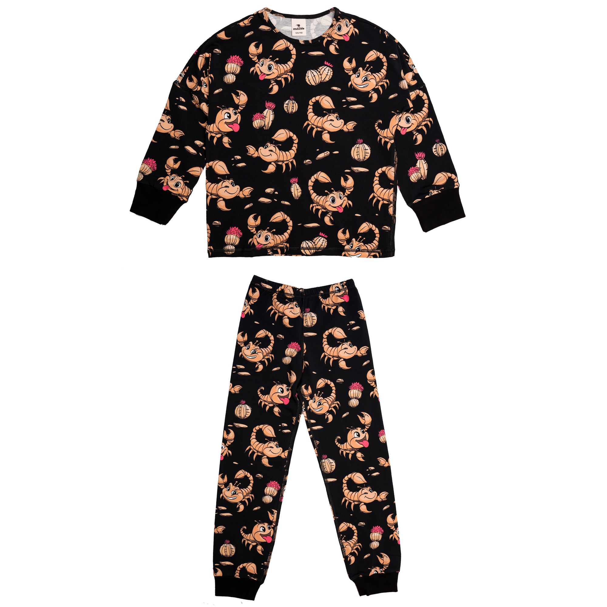 Black Scorpions Pyjamas - 1 Left Size 6-8 years-Mullido-Modern Rascals