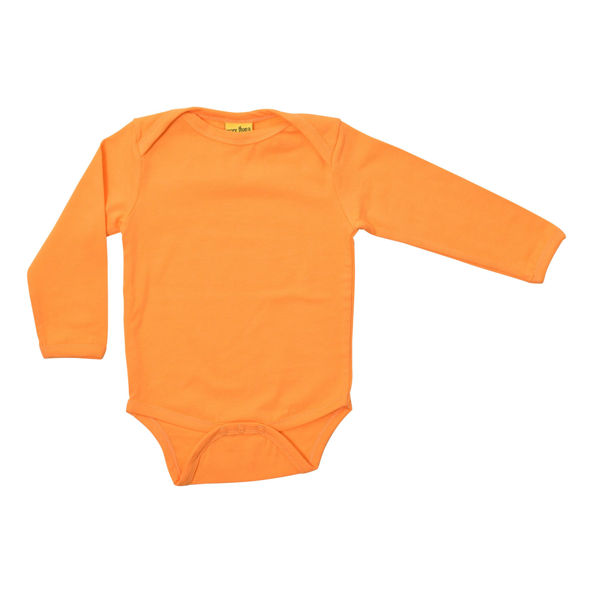 Blazing Orange Long Sleeve Onesie-More Than A Fling-Modern Rascals