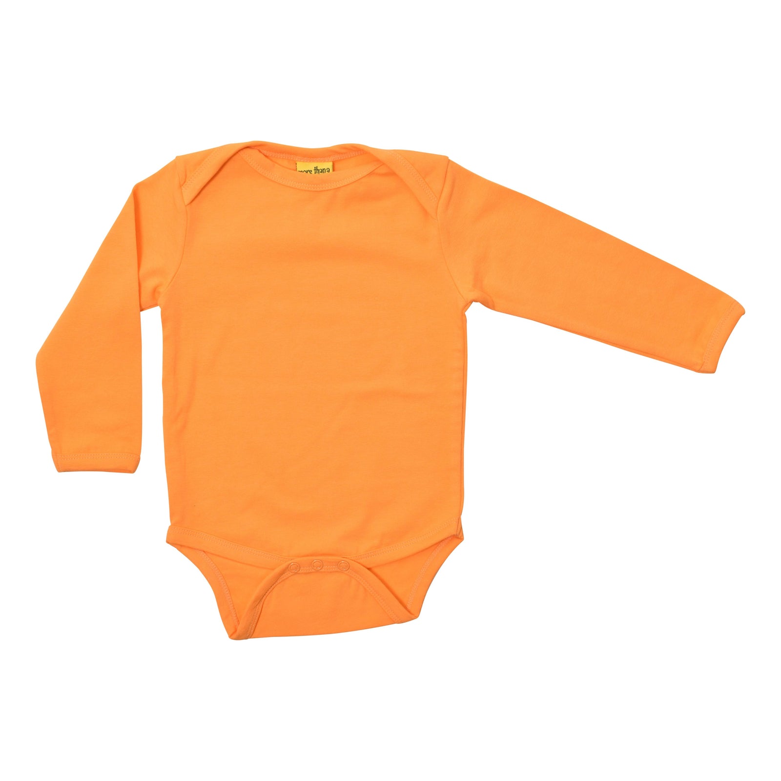 Blazing Orange Long Sleeve Onesie-More Than A Fling-Modern Rascals