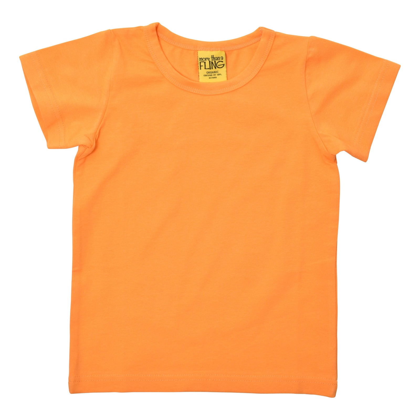 Blazing Orange Short Sleeve Shirt-More Than A Fling-Modern Rascals