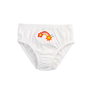 Bloom Polly Printed Briefs, 3-pack - 1 Left Size 8-9 years-Frugi-Modern Rascals