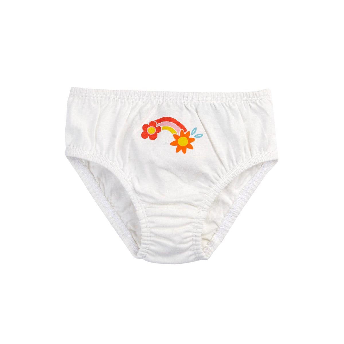 Bloom Polly Printed Briefs, 3-pack - 2 Left Size 5-6 & 8-9 years-Frugi-Modern Rascals