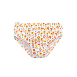 Bloom Polly Printed Briefs, 3-pack - 2 Left Size 5-6 & 8-9 years-Frugi-Modern Rascals
