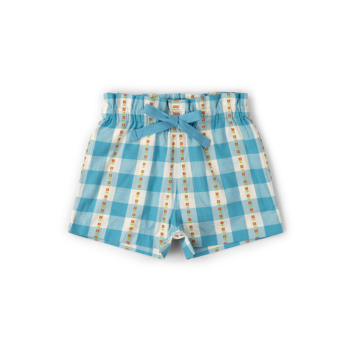 Blue Flowers By The Sea Shorts-Little Green Radicals-Modern Rascals