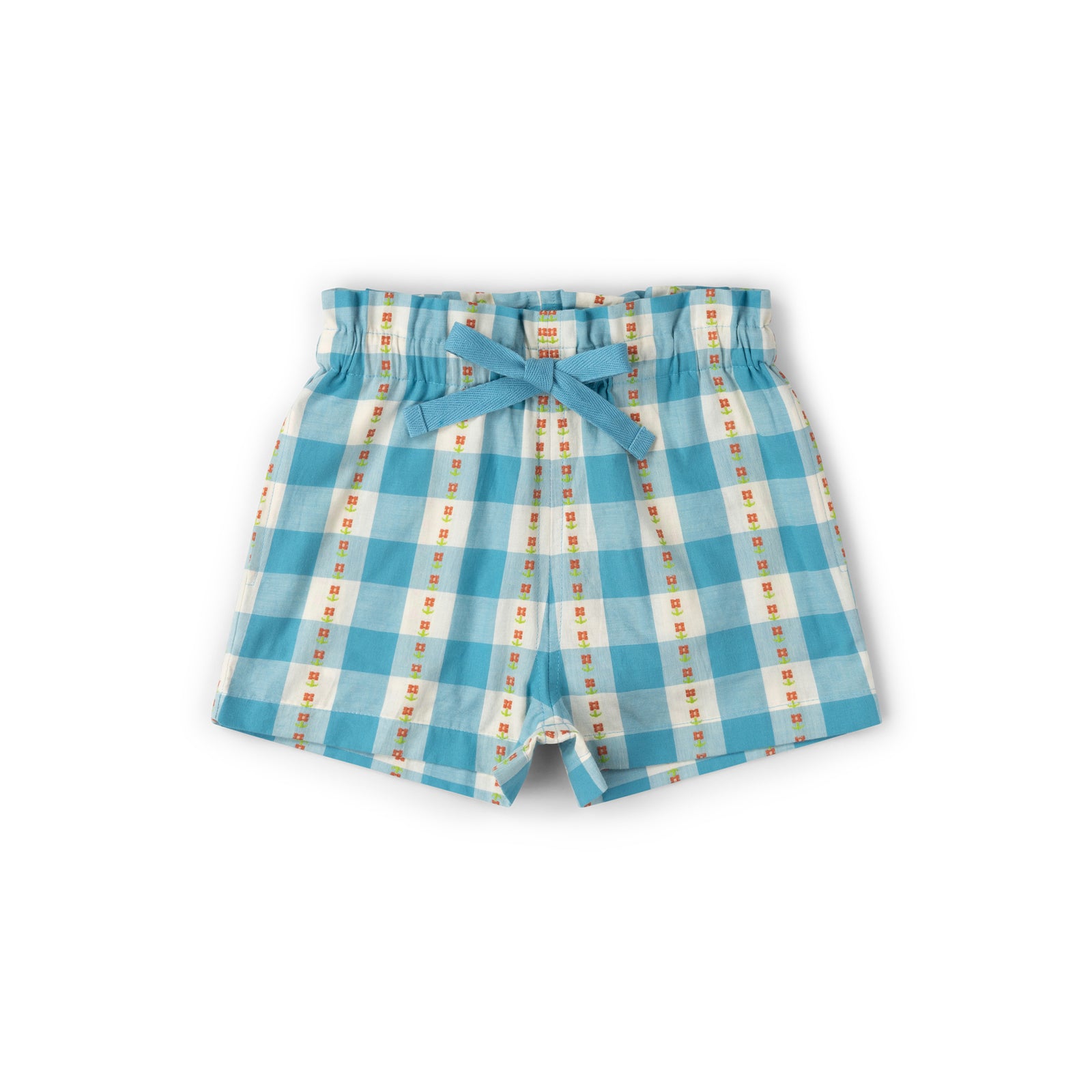 Blue Flowers By The Sea Shorts-Little Green Radicals-Modern Rascals