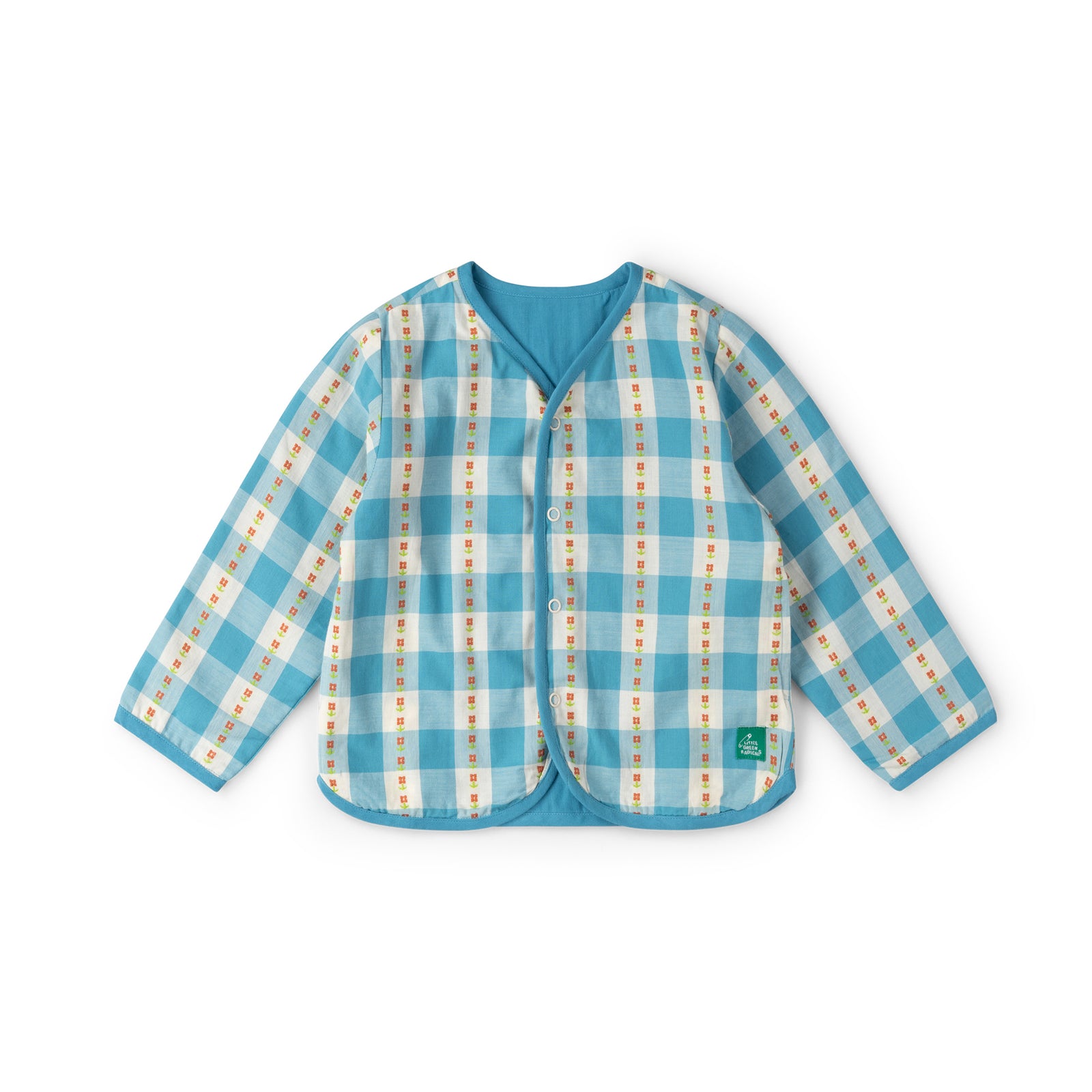 Blue Flowers Reversible Spring Jacket-Little Green Radicals-Modern Rascals