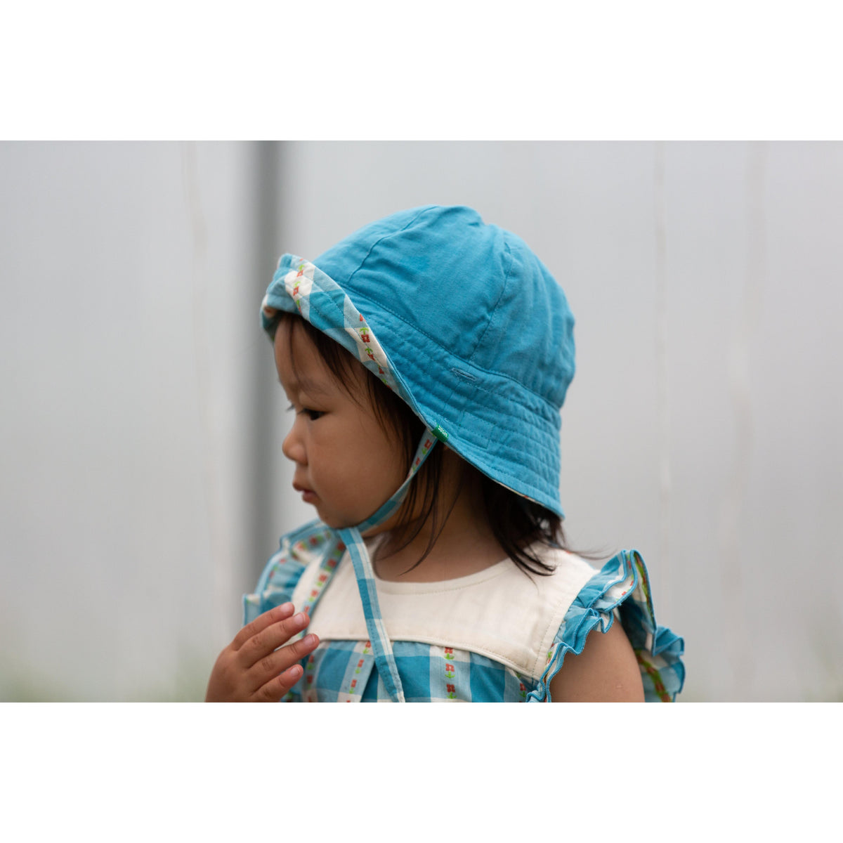Blue Flowers Reversible Sunhat-Little Green Radicals-Modern Rascals
