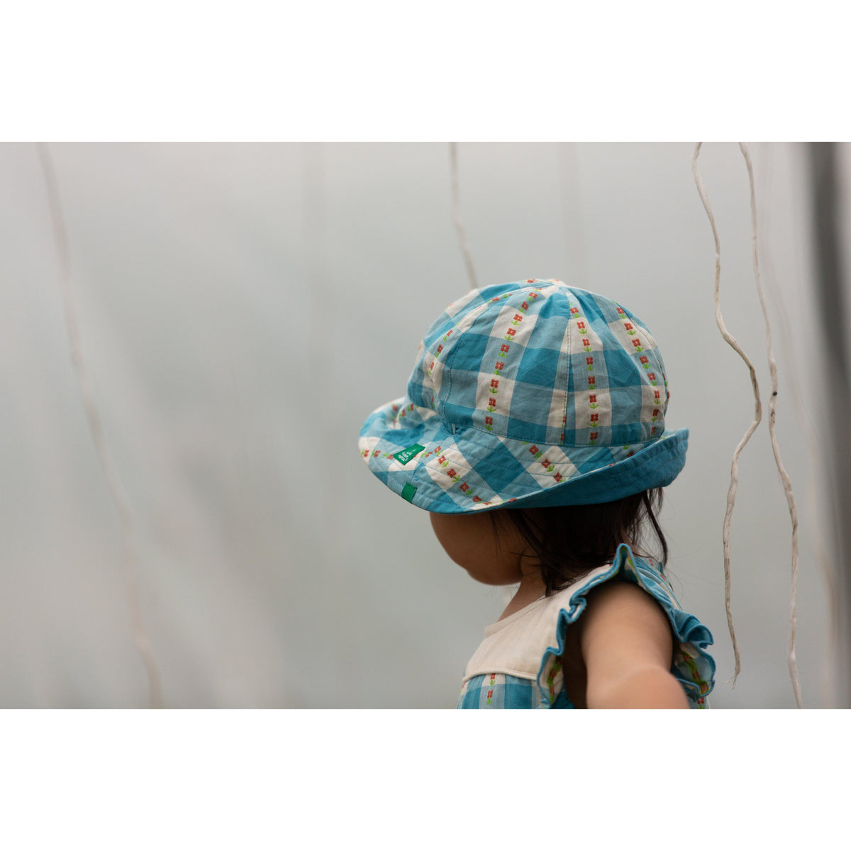 Blue Flowers Reversible Sunhat-Little Green Radicals-Modern Rascals