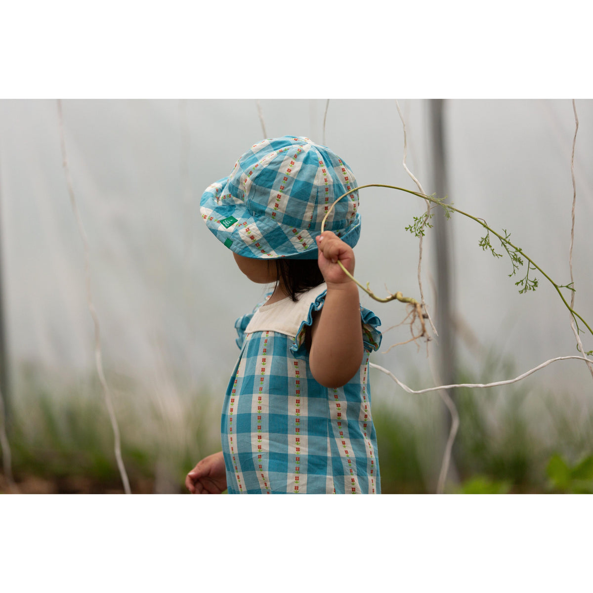 Blue Flowers Reversible Sunhat-Little Green Radicals-Modern Rascals