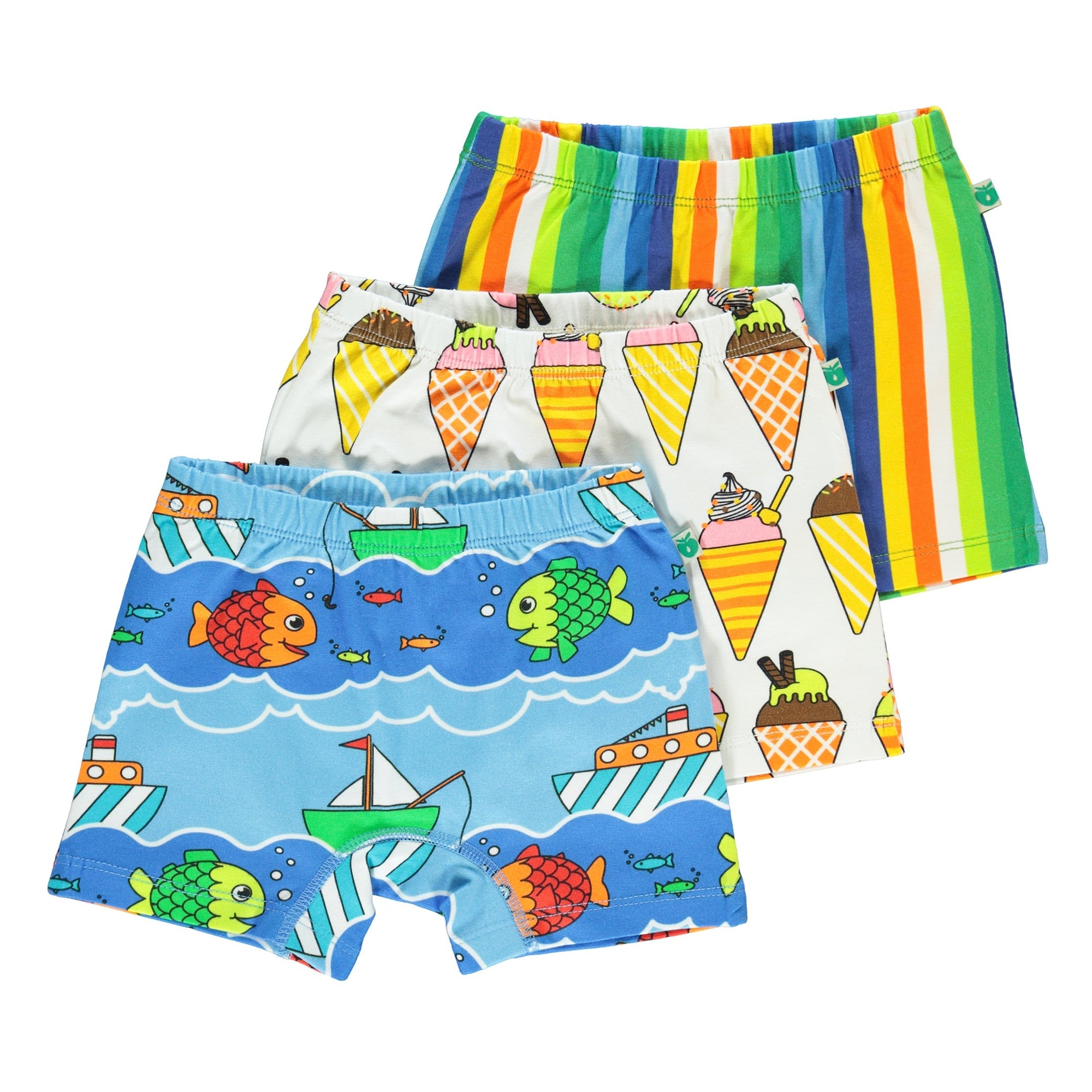 Blue Grotto 3-Pack Boxer Set - 2 Left Size 3-4 & 9-10 years-Smafolk-Modern Rascals