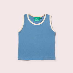 Blue Organic Tank Top Set - 3 Pack - 1 Left Size 4-5 years-Little Green Radicals-Modern Rascals