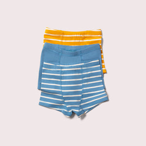Blue Organic Underwear Set - 3 Pack - 1 Left Size 3-4 years-Little Green Radicals-Modern Rascals
