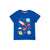 Blue Tang / Rocket Little Creature Applique T-Shirt - 2 Left Size 3-4 & 5-6 years-Frugi-Modern Rascals