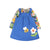 Blue Tang/Retro Happy Polly Pinafore Outfit-Frugi-Modern Rascals