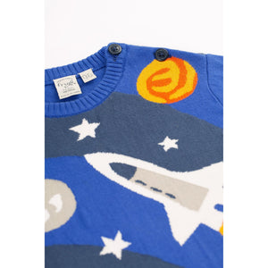 Blue Tang/Rocket Elwood Knitted Sweater-Frugi-Modern Rascals