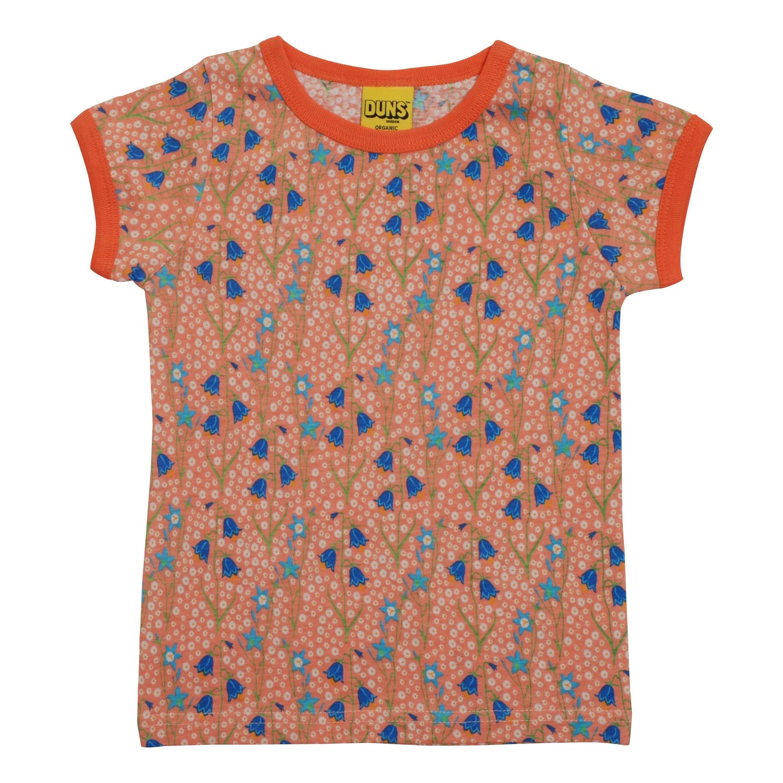 Bluebells - Peach Single Jersey Short Sleeve Shirt - 1 Left Size 8-9 years-Duns Sweden-Modern Rascals
